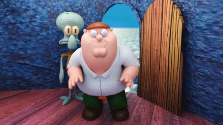 Squidward mengajak Family Guy keluar rumah