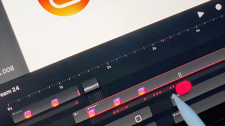 Proses pembuatan animasi logo INS 🤯 Lihat sekali, langsung terdiam!