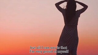 Be proud of yourself