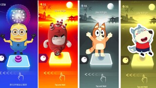 Minions :the rise of gru 🆚 Oddbods Fuse 🆚 Bluey Bingo 🆚 Wolfoo.
