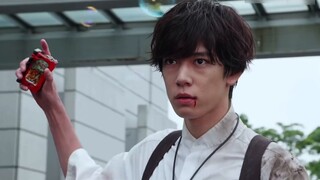 He doesn't look like a good guy, but he used to be a Kamen Rider (this is a feature film because the