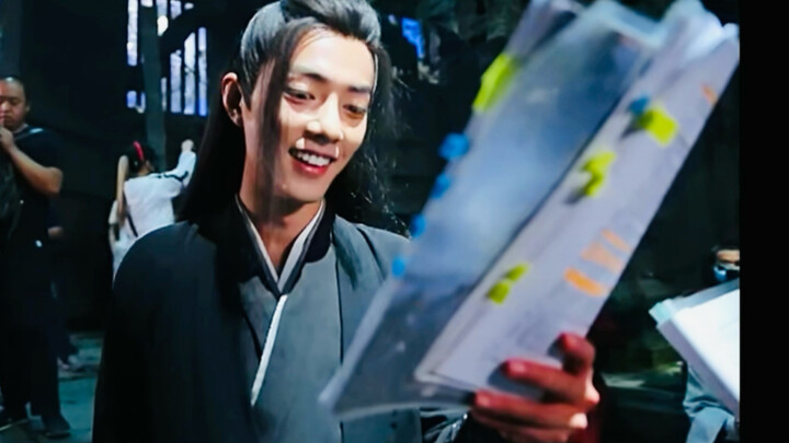 [Xiao Zhan｜Zhan Xian] Some behind-the-scenes footage that a leading male character with many lines a