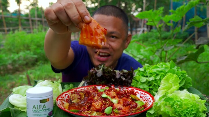 แซ่บบักคัก!! แซมม่อนในน้ำปลาแดกหวานๆแก้เผ็ดด้วย อัลฟ่า คลอโรฟิลล์ | พี่จ่า