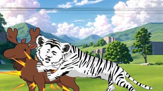 My goodness, have you ever seen a white Siberian tiger that can emit smoke?