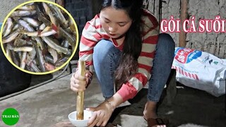 EM GÁI MƯỜNG LẦN ĐÂU ĂN GỎI CÁ SUỐI | EAT LIVING