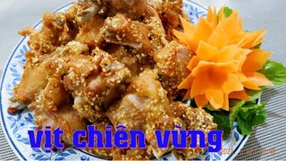 CÁCH LÀM VỊT CHIÊN VỪNG | ẨM THỰC PHÙNG TẤN