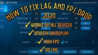 LATEST HOW TO FIX LAG AND FPS DROP? NO HFR, NO PROBLEM| SAFE NO BAN | MOBILE LEGENDS