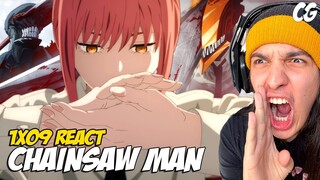 MAKIMA REVELA SEU PODER! MUITO SANGUE! - React Chainsaw Man EP 9