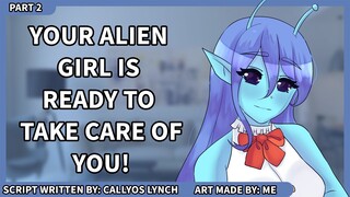 Alien Girl Takes Care Of You While You Are Sick - (Alien Girl x Sick Listener) [ASMR Roleplay] {F4A}