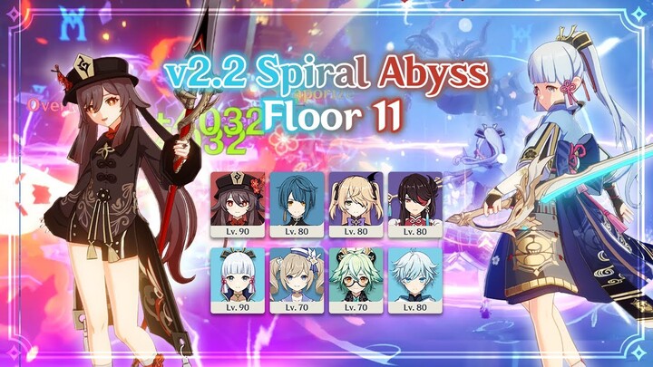 [AR57] v2.2 Spiral Abyss Floor 11 - Vapeload C0 Hu Tao & Freeze C0 Ayaka | Genshin Impact