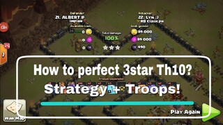 CLASH OF CLANS TH 10 ATTACKS (TAGALOG TUTORIAL)