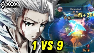 AOV : BRIGHT/TOSHIRO GAMEPLAY | 1 VS 9 - ARENA OF VALOR LIÊNQUÂNMOBILE ROV