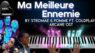 Ma Meilleure Ennemie ft. Coldplay by Stromae, Pomme - Arcane OST piano cover + sheet music