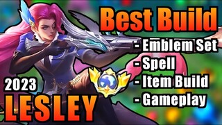 LESLEY BEST BUILD 2023 | TOP 1 GLOBAL LESLEY BUILD | LESLEY - MOBILE LEGENDS | MLBB