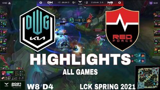 Highlight DK vs NS All Game LCK Mùa Xuân 2021 LCK Spring 2021 Damwon KIA vs Nongshim Redforce