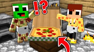 Baby JJ & Mikey Opened The Best Pizzeria challenge Minecraft Maizen from 0$ to $9,999,999 POOR RICH