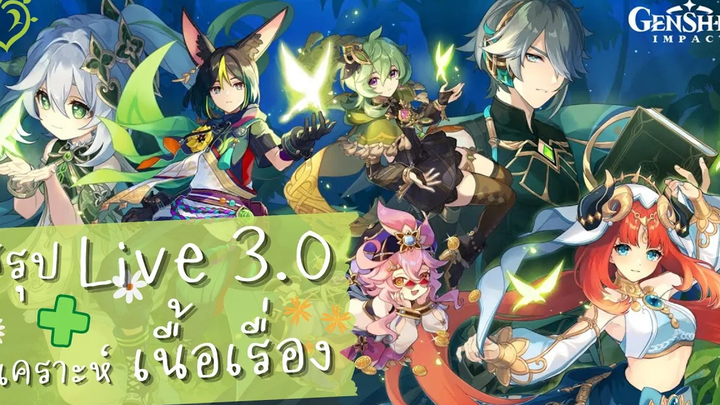 Genshin Impact สรุปข้อมูล Live 30 เริ่มต้นบทใหม่ลำเนาไพรแห่งป่าฝน + วิเคราะห์เนื้อเรื่อง SUMERU