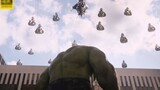 [4K] Hulk VS Chitauri Army - "Enough, I'm a god, you can't humiliate me"