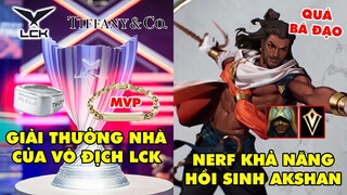 TIN NÓNG 563: LCK hợp tác với hãng trang sức nổi tiếng, Riot Game nerf Akshan - Uzi bị cấm tài khoản