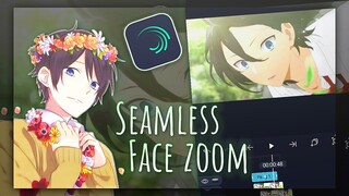 Smooth Seamless Face Zoom Tutorial | alight motion 4.0