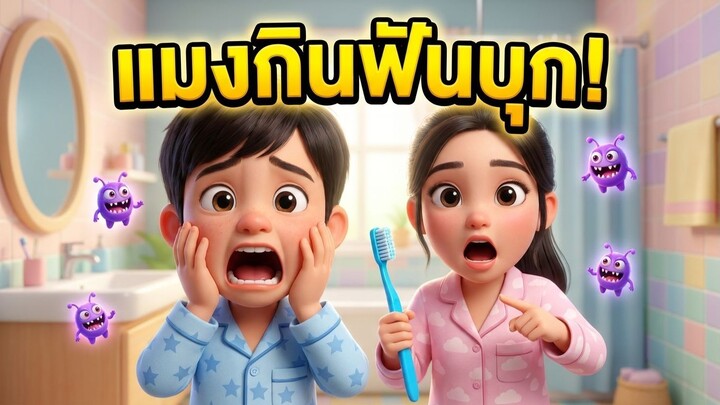 "ง่วงแล้ว ไม่อยากแปรงฟันเลยยย~" 🥱🪥