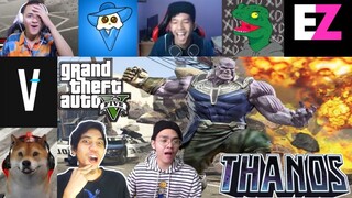 Reaksi Kocak Gamer Bermain GTA V MOD Menjadi Thanos Bar - Bar | GTA V INDONESIA