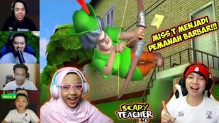 Reaksi Kocak Gamer Ngeprank Miss T Menjadi Seorang Pemanah Barbar | Scary Teacher 3D Indonesia