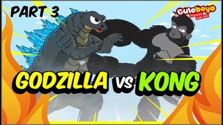 GODZILLA VS KONG ( PART 3 ) - Culoboyo Lucu - Kartun Lucu Cak Ikin Culoboyo