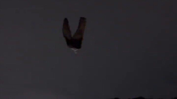 Pants fluttering in the wind
