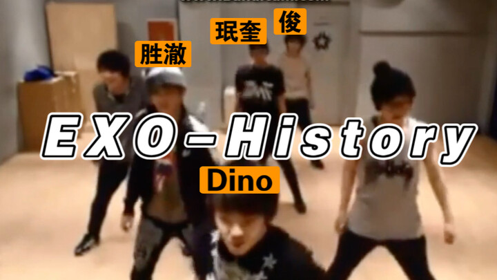 130126 Little Green Room Dance ‘EXO-History’ | Choi Seungcheol, Wen Junhui, Kim Min-gyu, Lee Chan | 