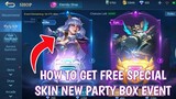 New Party Box event to win free special skin in Mobile Legends