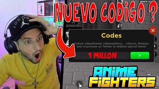 😱 NUEVO CODIGO DE ANIME FIGHTERS ROBLOX POR EL 1 MILLON DE FAVORITOS?? CODES