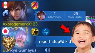 I PRETEND TO BE KID IN SOLO RANKED😂 then showing my real skill 💀