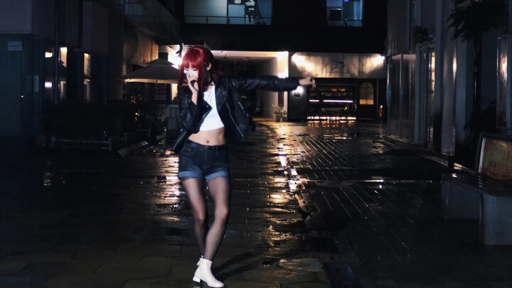 …dancing at the supermarket back entrance on a rainy day. 🚬