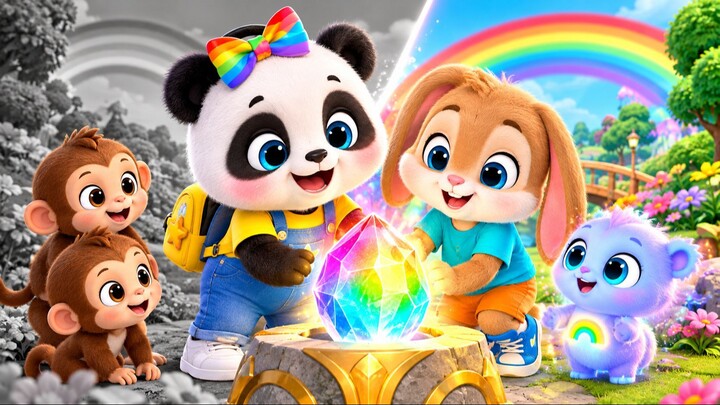 Penny Panda and the Missing Rainbow Crystal 🌈 | Magical Adventure Story for Kids | Early Mindset