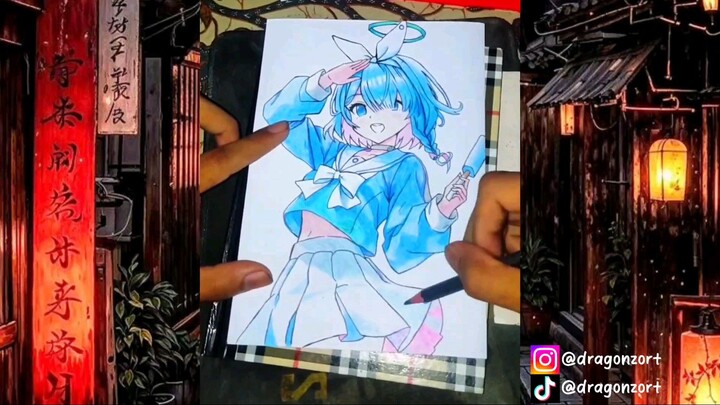 pagi hari yang cerah  gambar waifu💙