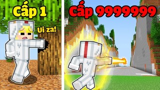 NẾU TÔ GÀ CÓ NẤM ĐẬP SIÊU MẠNH TỪ CẤP 1 TỚI CẤP 999999 TRONG MINECRAFT