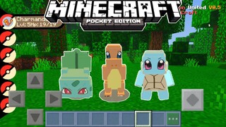 แจก+รีวิวแอดออนโปรเกม่อนโครตเจ๋ง!!มีของและเมนูคล้ายในคอมมาก Minecraft pe 1.16.221 Pokémon Addon