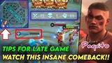 Watch This Insane Comeback | Tips For Late Game With Paquito Rank Gameplay Mobilelegends