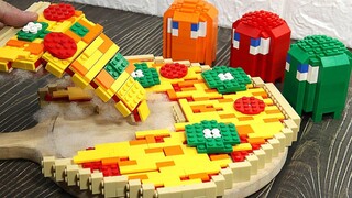 LEGO PACMAN ในชีวิตจริง - Pizza Party Stop Motion Cooking & ASMR วิดีโอตลก