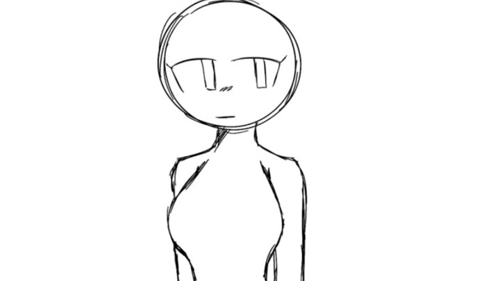 Animation practice of a yellow ghost drawing a circle.mp4