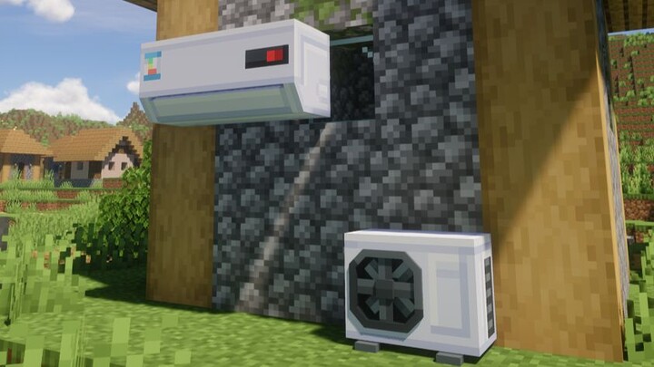 Saya telah menambahkan AC di dalam Minecraft