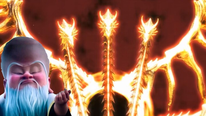 You are Wuliang Xianweng. Today you saw a "dragon" with three heads.