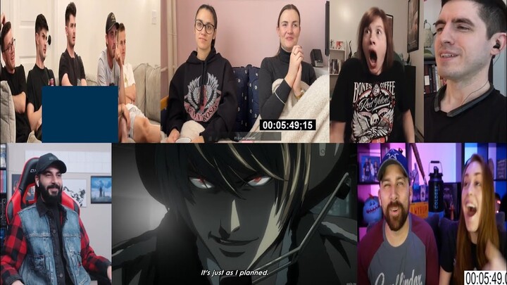 DEATH NOTE  EPISODE 24 REACTION MASHUP!!