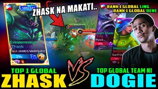 DOGIE NAPA IYAK SA SUBRANG KATI NANG ZHASK?! TOP 1 GLOBAL ZHASK vs. TOP GLOBAL PLAYER NI DOGIE!