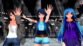 [MMD] GoldenGlare, ItsFunneh And LunarEclipse - Welcome To The Show