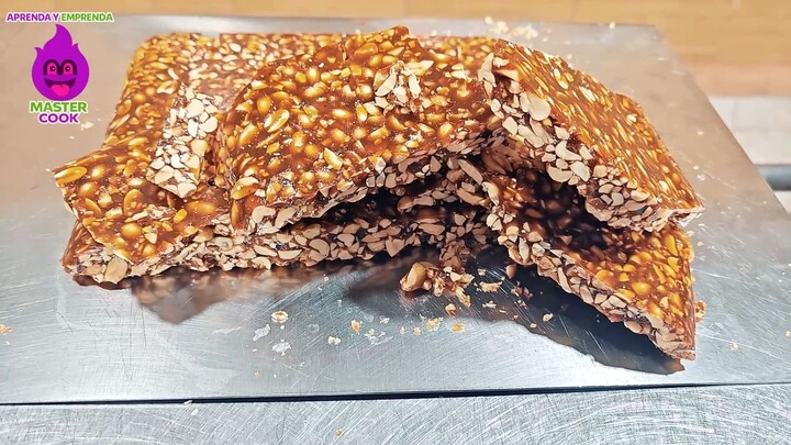 TURRÓN DE MANÍ PARA NEGOCIO 🥜  RECETA TRADICIONAL CON PESOS EXACTOS
