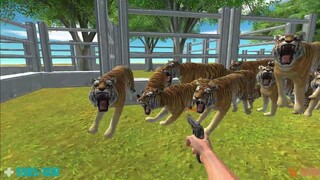Survive with 120 Psycho Tigers. Animal Revolt Battle Simulator