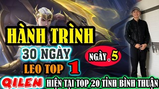 BỊ CẤM NGỘ KHÔNG NHIỀU NHỎ TV QUYẾT ĐỊNH BỎ TOP NGỘ KHÔNG THỬ THÁCH 30 NGÀY LEO TOP 1 QILEN | NGÀY 5