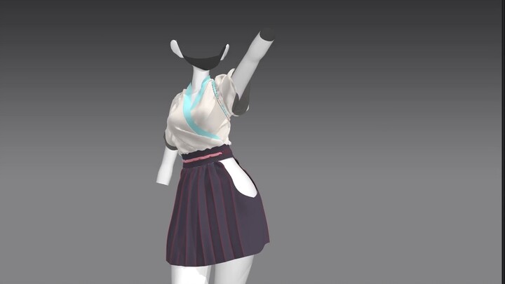 Zero Basics - Tutorial MMD Penyelesaian Kain 05_Penumpahan Kain